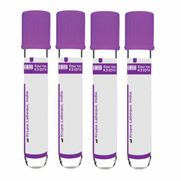 2ml Purple Top Vacuum Blood Collection EDTA Tube K3 Coagulation Tests