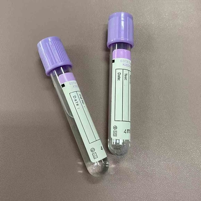 جمع الدم الكامل K2 K3 EDTA أنبوب بلاستيك طبي أرجواني