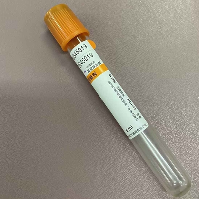 أنبوب جمع الدم البرتقالي Top Clot Activator لتخثر الدم