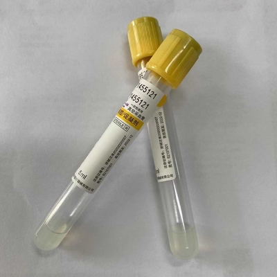 جل جلطة المنشط أنبوب SST أنبوب أصفر غطاء الرأس الطبي المتاح