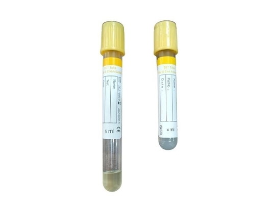 Yellow Top SST Gel Clot Activator Tube لجمع الدم 10 مل