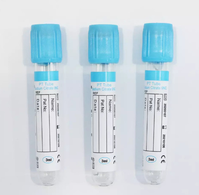 أنبوب PT لجمع الدم مع سترات الصوديوم مقاس 16 * 100 مم ISO13485