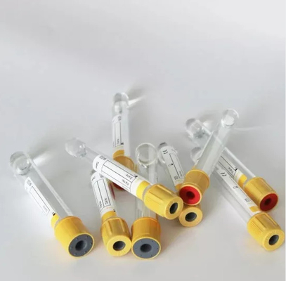 Oem 3 مل - 10 مل أنبوب جمع دم طبي يمكن التخلص منه مع قمة صفراء