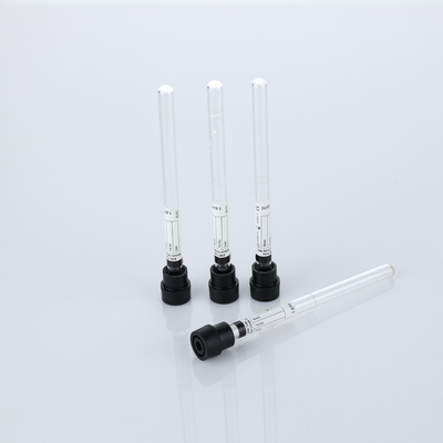 أسود 8x120mm 1.28ml زجاجي فراغ ESR أنبوب لجمع الدم مع سيتريت الصوديوم