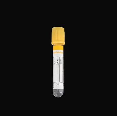 أنبوب جيل لجمع الدم الطبية الفراغ مع القمة الصفراء و 1-10ml سحب حجم OEM المقبول